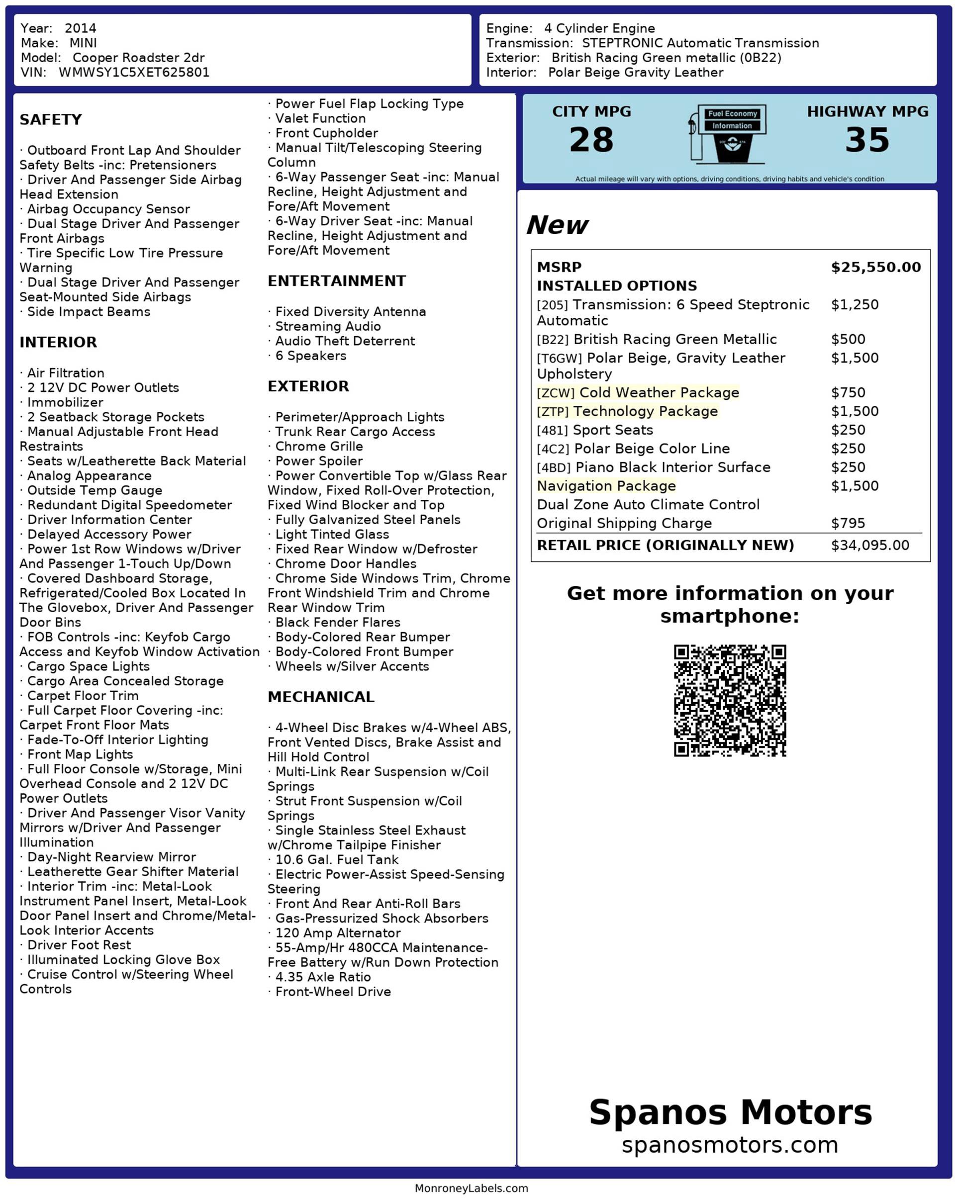 Used 2014 MINI Cooper Roadster image 3