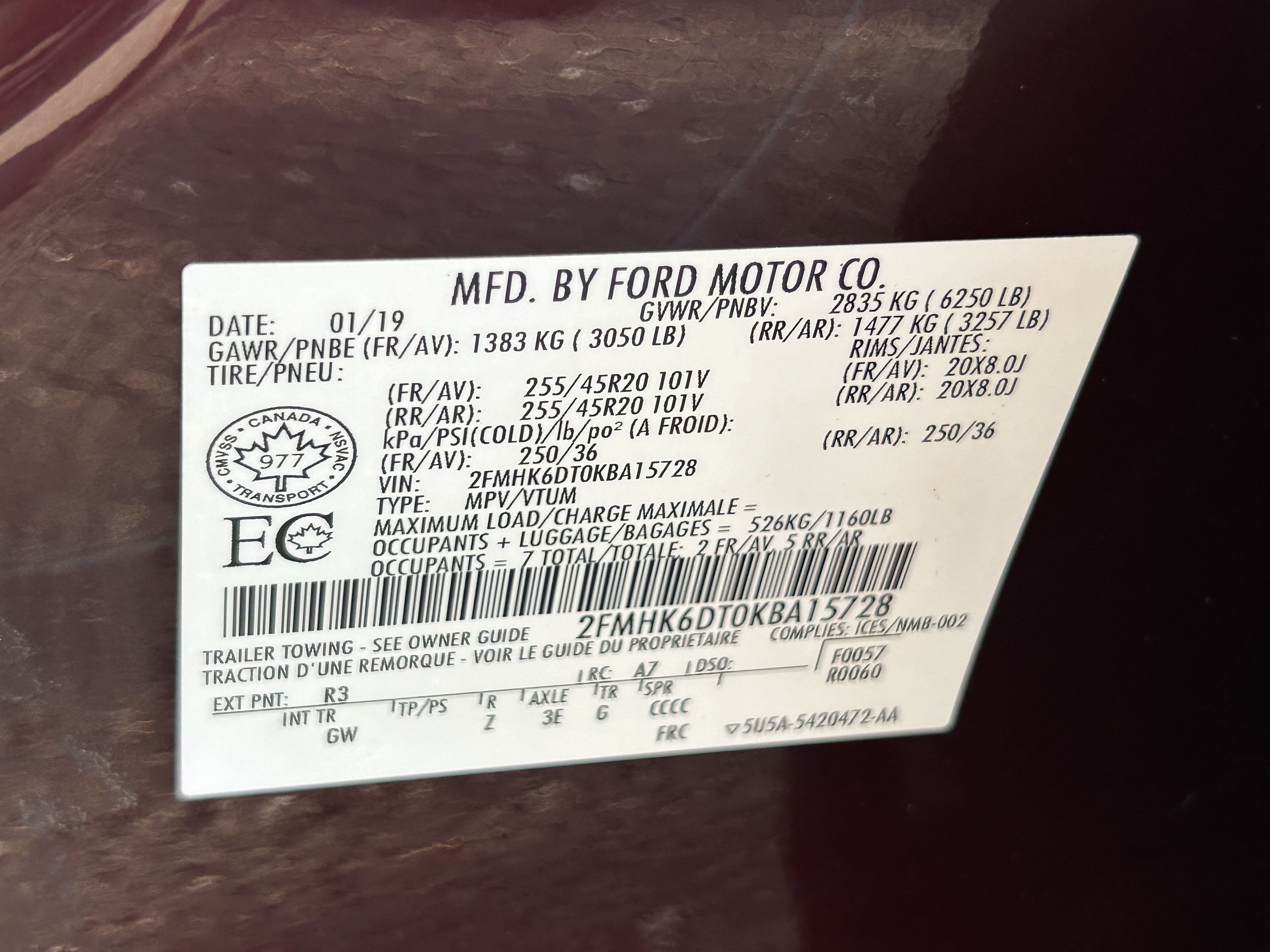 Used 2019 Ford Flex Limited w/ Equipment Group 303A AWD/4WD image 30