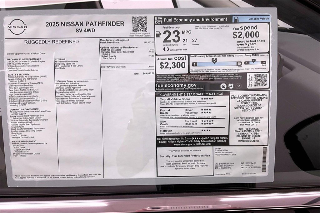 Certified 2025 Nissan Pathfinder SV image 14