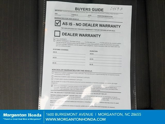Used 2016 Kia Forte SX FWD image 21