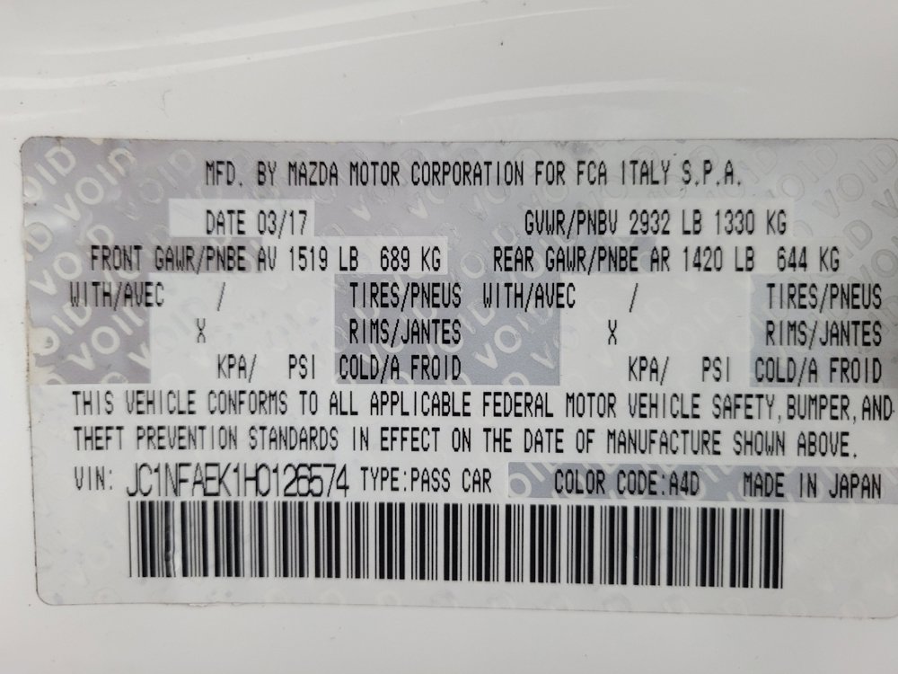 Used 2017 FIAT 124 Spider Classica image 33