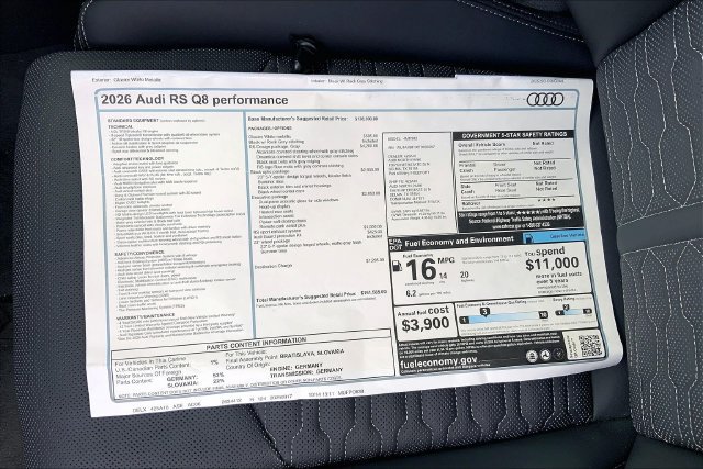 New 2026 Audi RS Q8 performance AWD/4WD image 13