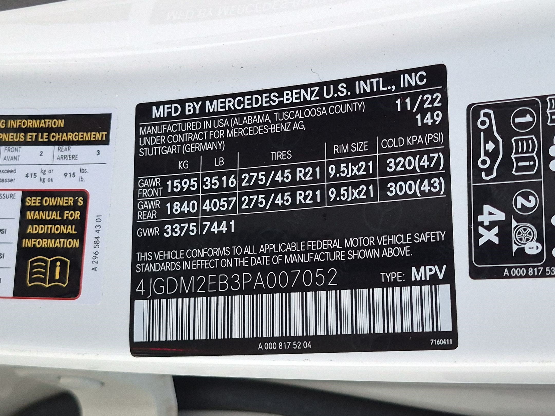 Used 2023 Mercedes-Benz EQS 450+ 4MATIC SUV image 22