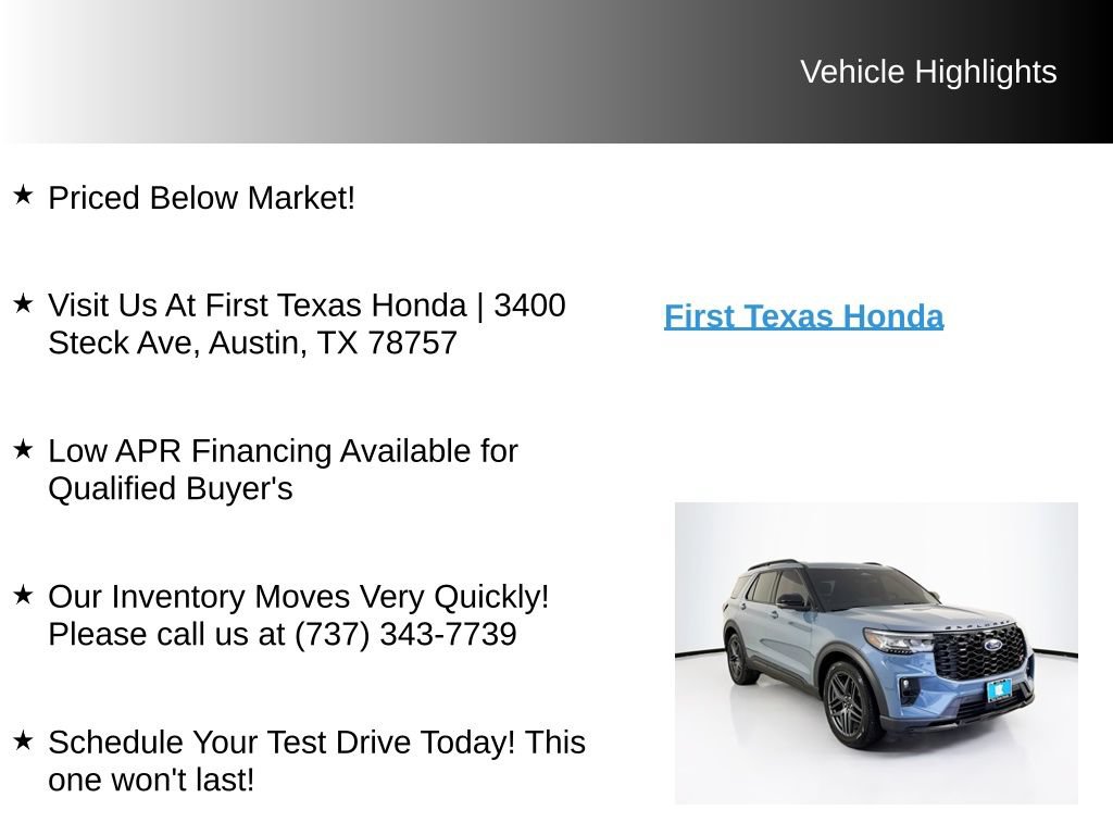 Used 2025 Ford Explorer ST AWD/4WD image 9