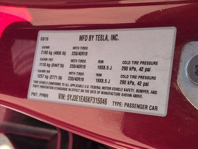 Used 2019 Tesla Model 3 Long Range RWD image 21