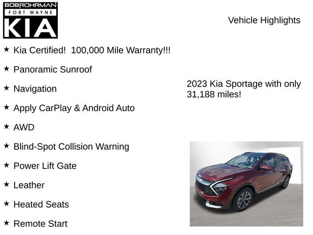 Certified 2023 Kia Sportage SX image 7