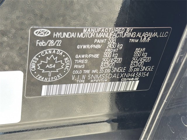 Used 2022 Hyundai Santa Fe Calligraphy image 33