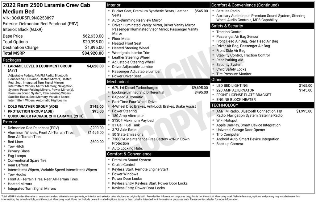 Used 2022 RAM 2500 Laramie image 39