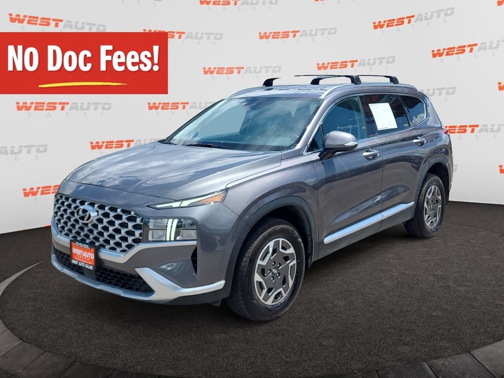 Used 2021 Hyundai Santa Fe Blue AWD/4WD image 1