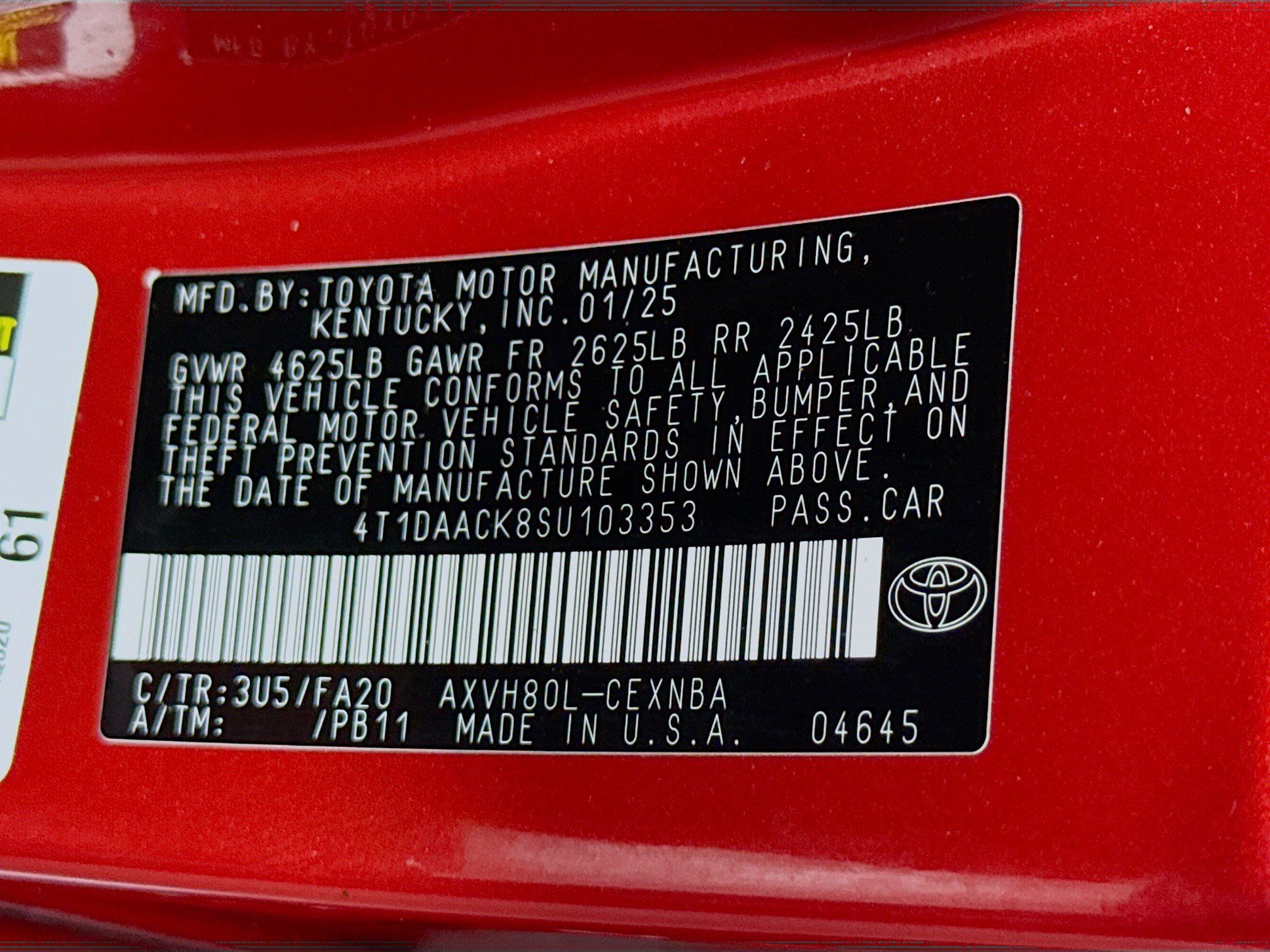 Used 2025 Toyota Camry LE image 40