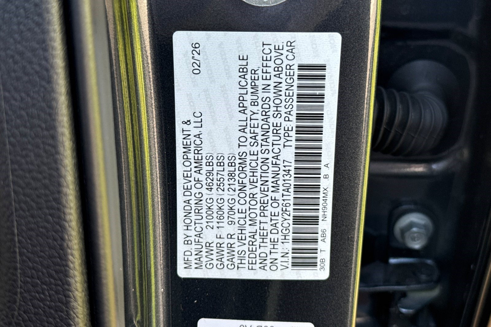 Certified 2026 Honda Accord EX-L image 27