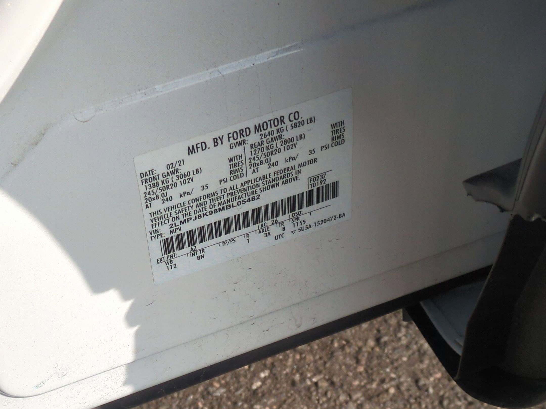 Used 2021 Lincoln Nautilus Reserve w/ Equipment Group 201A image 28