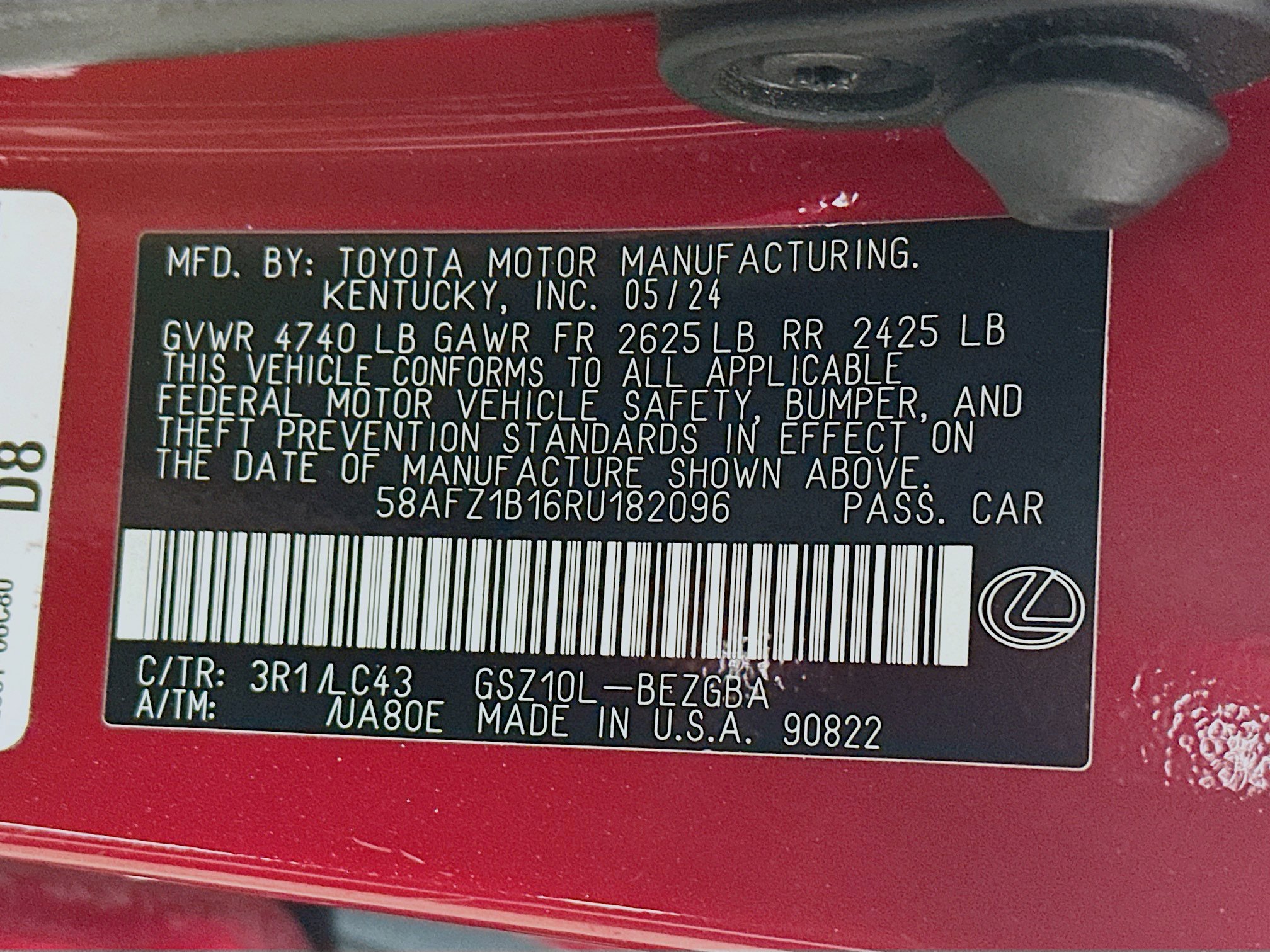 Certified 2024 Lexus ES 350 Ultra Luxury w/ Accessory Package (Z2) FWD image 33
