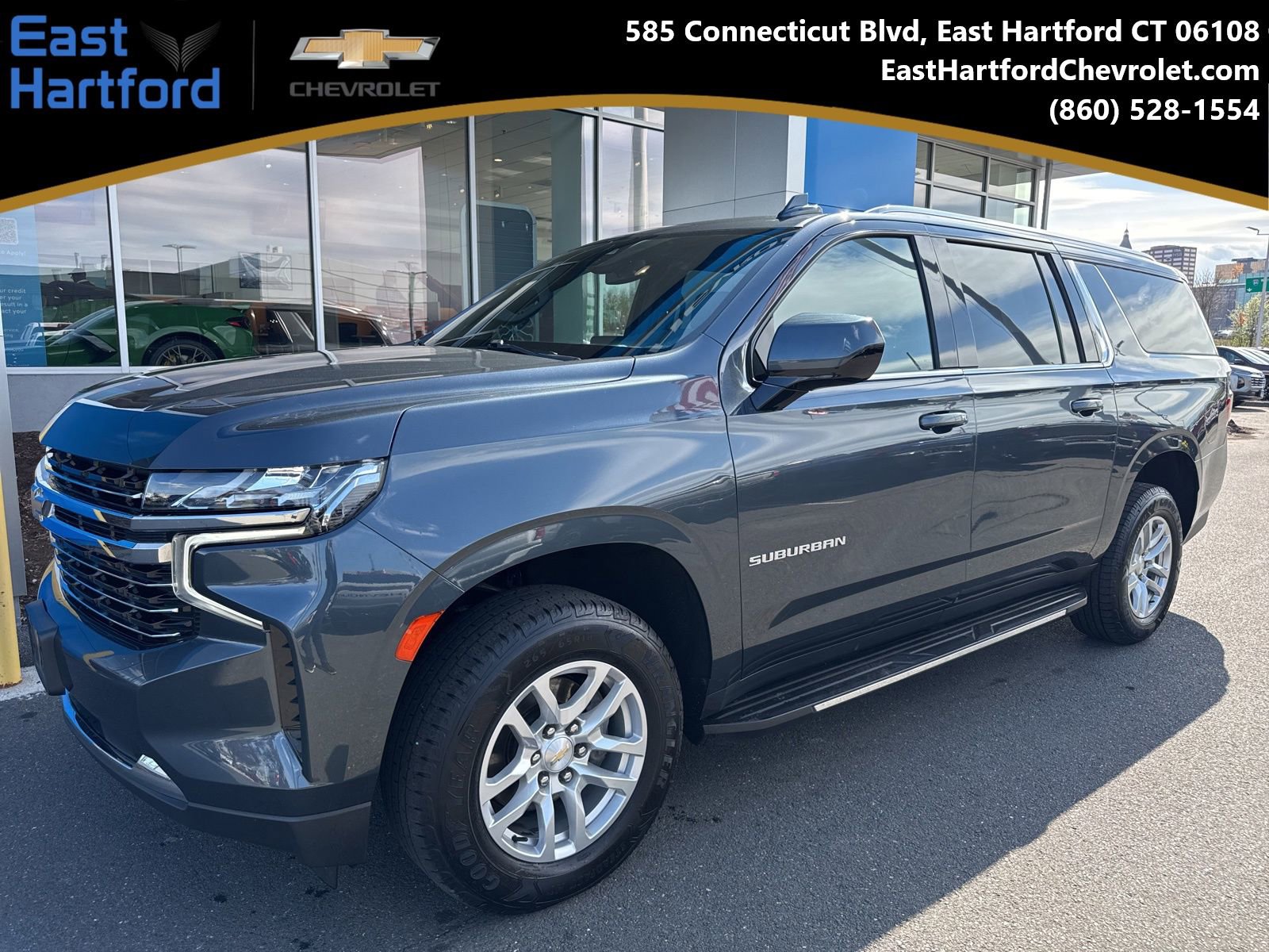 Used 2021 Chevrolet Suburban LT w/ Rear Media and Nav Package AWD/4WD image 1