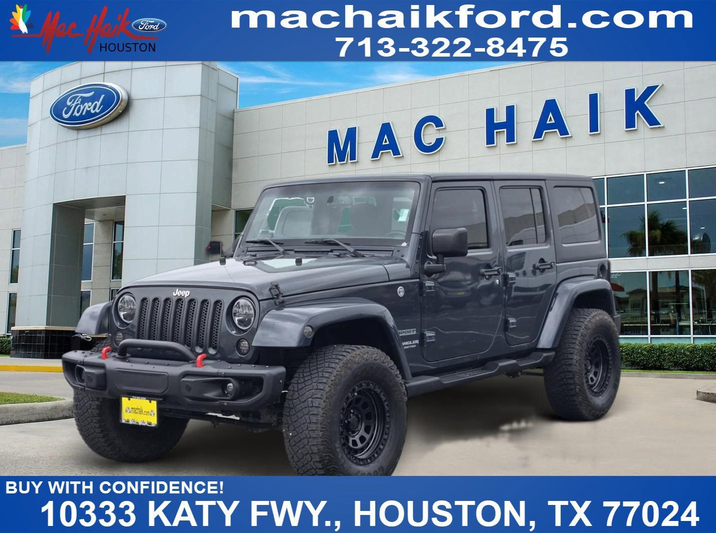 Used 2017 Jeep Wrangler Unlimited Sport w/ Quick Order Package 24S