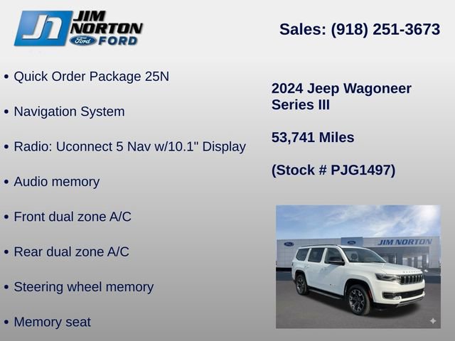 Used 2024 Jeep Wagoneer Series III AWD/4WD image 11