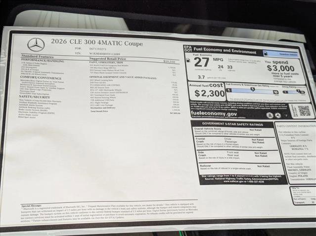 New 2026 Mercedes-Benz CLE 300 4MATIC Coupe image 17