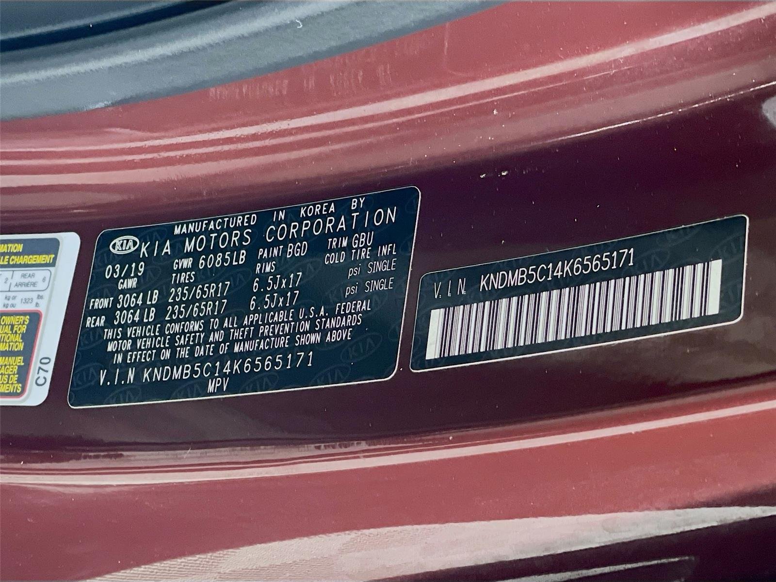 Used 2019 Kia Sedona LX FWD image 34
