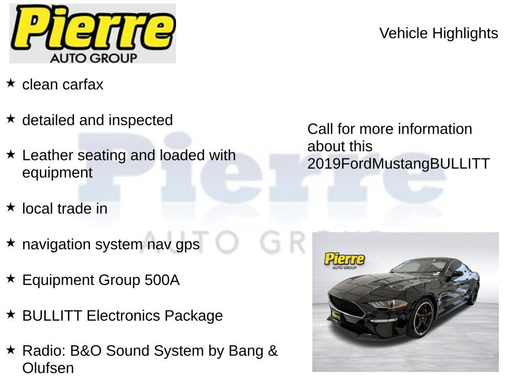 Used 2019 Ford Mustang Bullitt RWD image 7