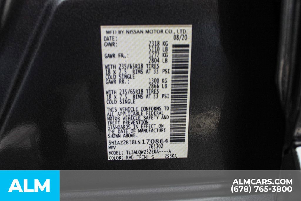 Used 2020 Nissan Murano SV image 41