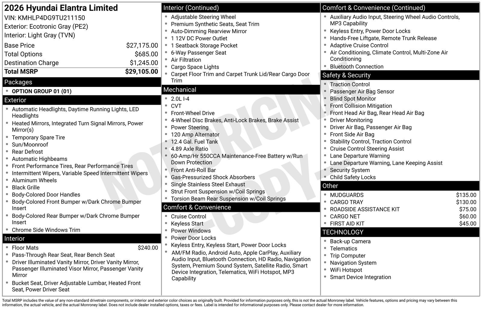 New 2026 Hyundai Elantra Limited FWD image 29