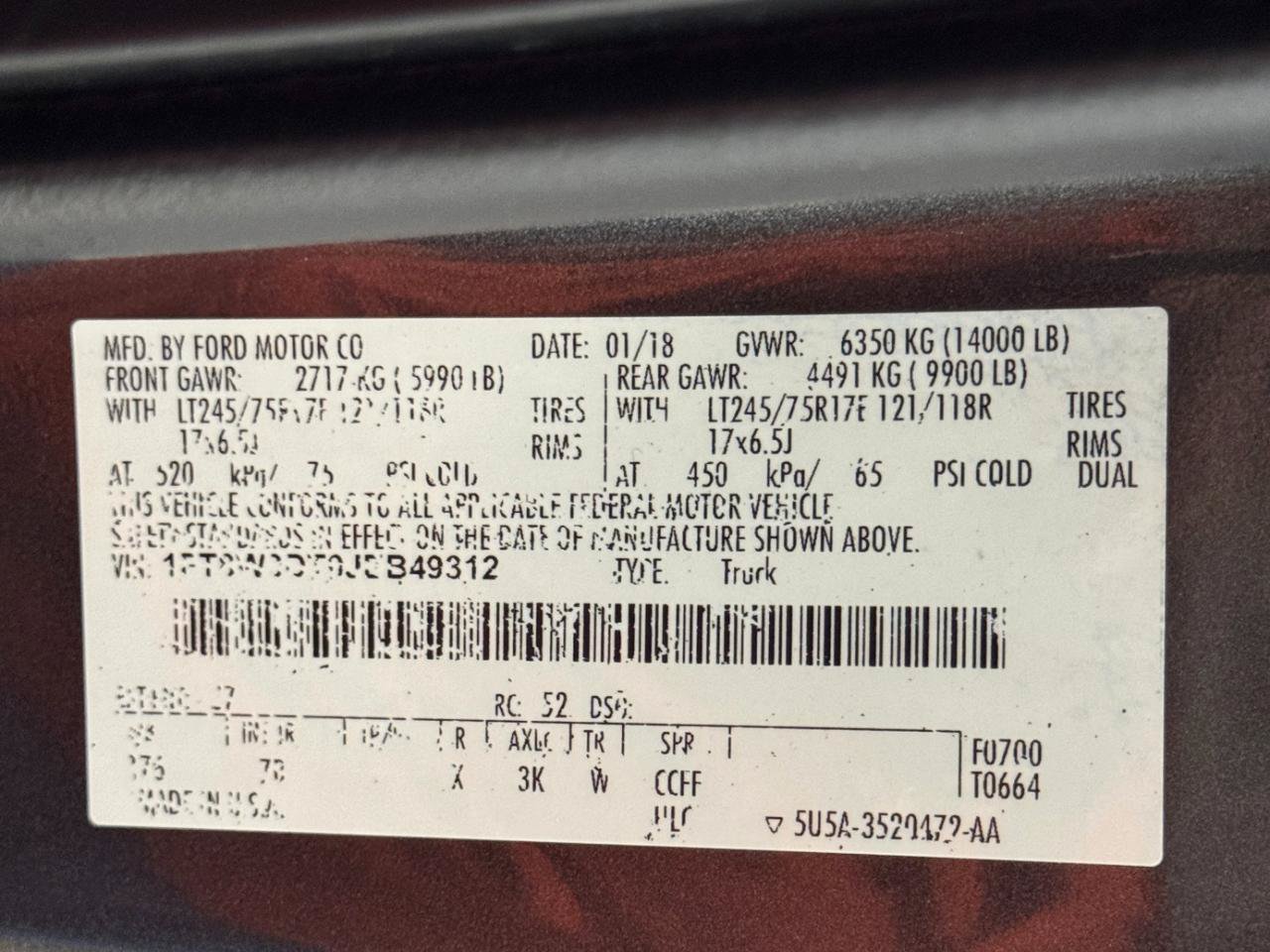 Used 2018 Ford F350 Platinum w/ Platinum Ultimate Package AWD/4WD image 77