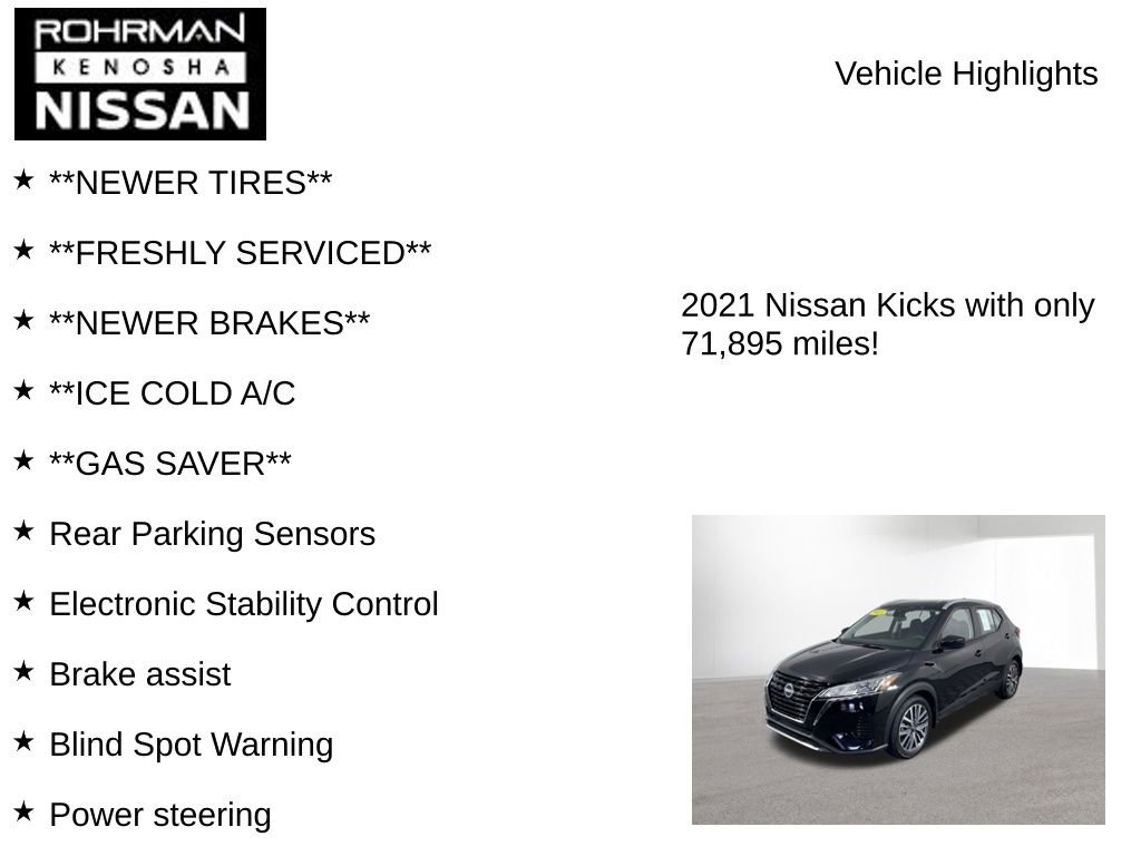 Used 2021 Nissan Kicks SV image 7