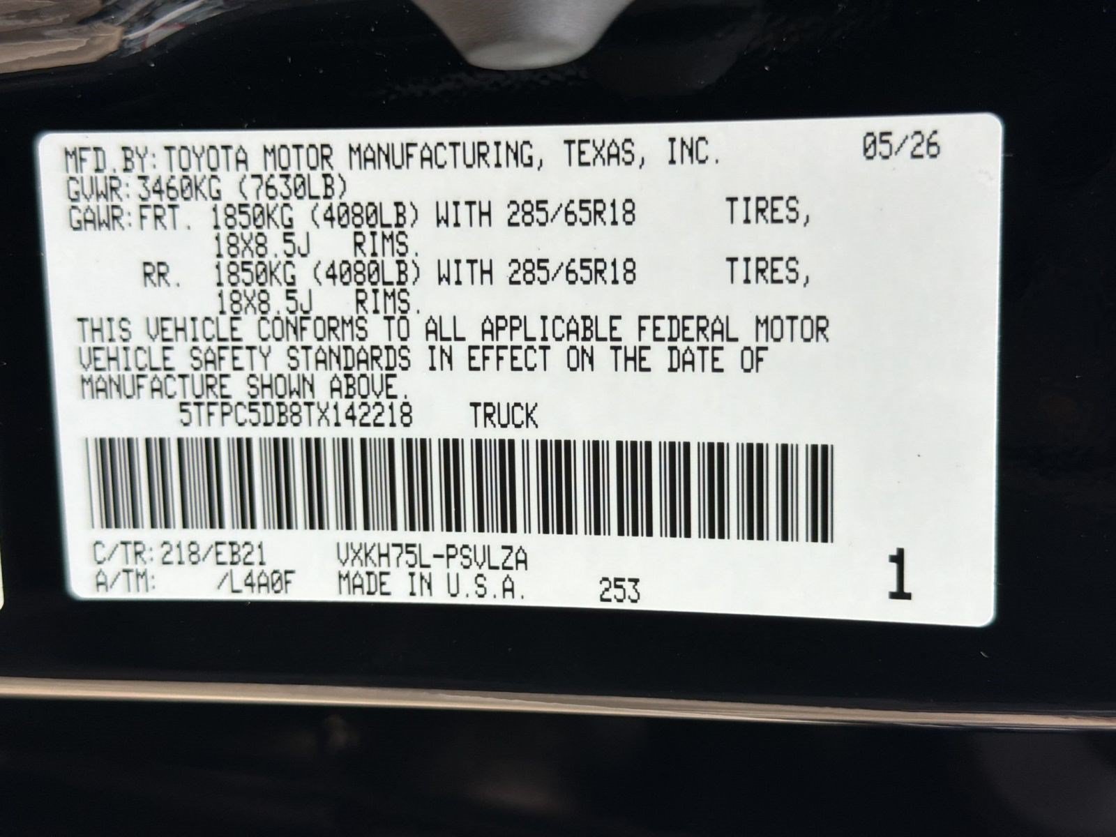 New 2026 Toyota Tundra TRD Pro AWD/4WD image 20