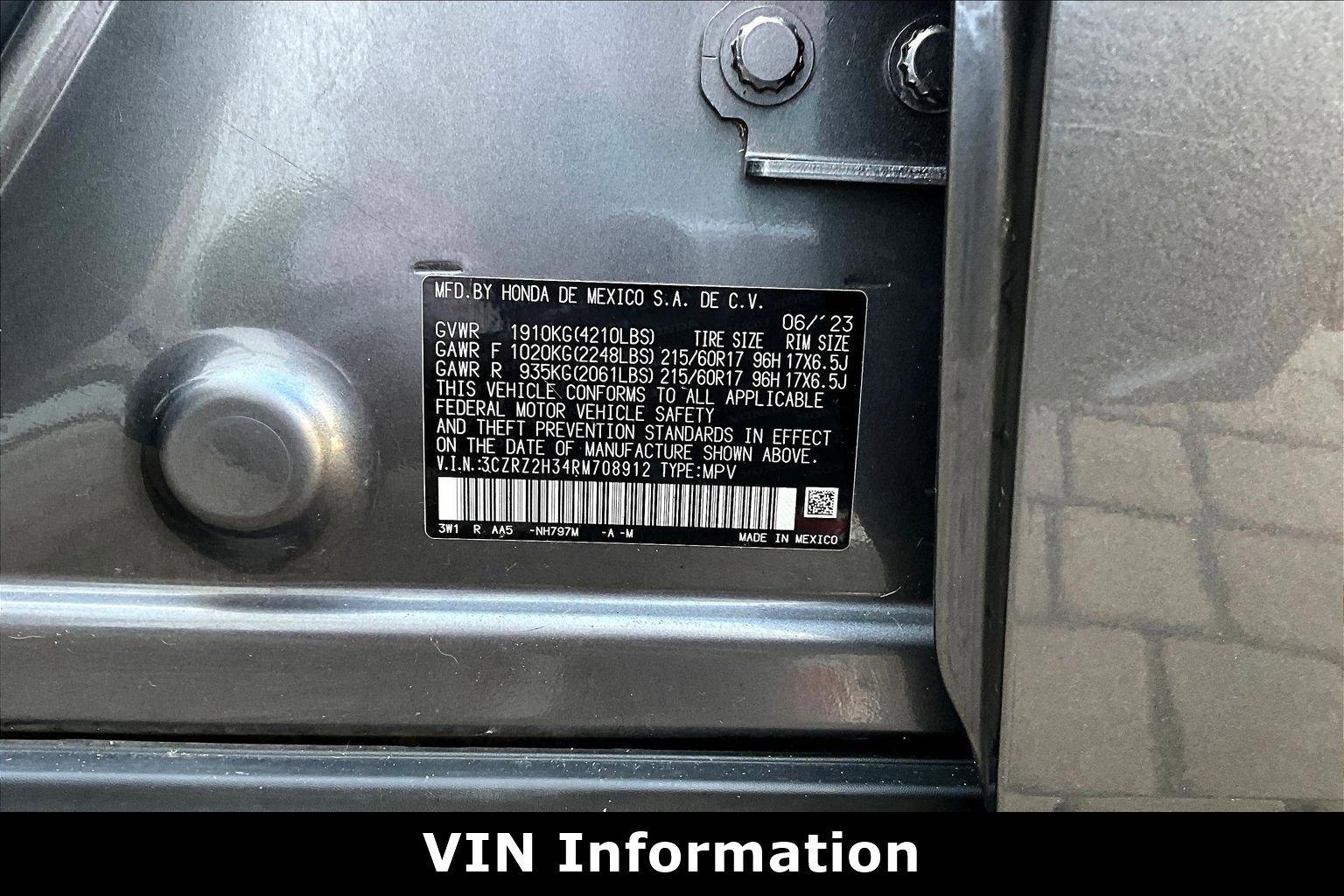 Used 2024 Honda HR-V LX image 18