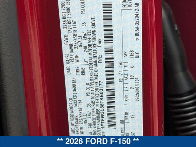 New 2026 Ford F150 XLT AWD/4WD image 21