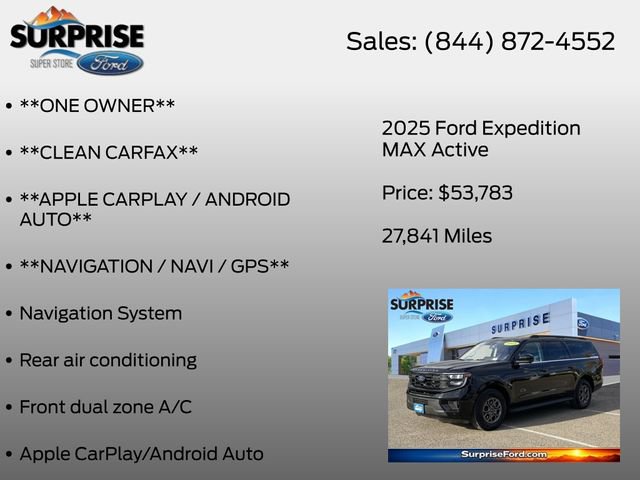 Certified 2025 Ford Expedition Max Active AWD/4WD image 7