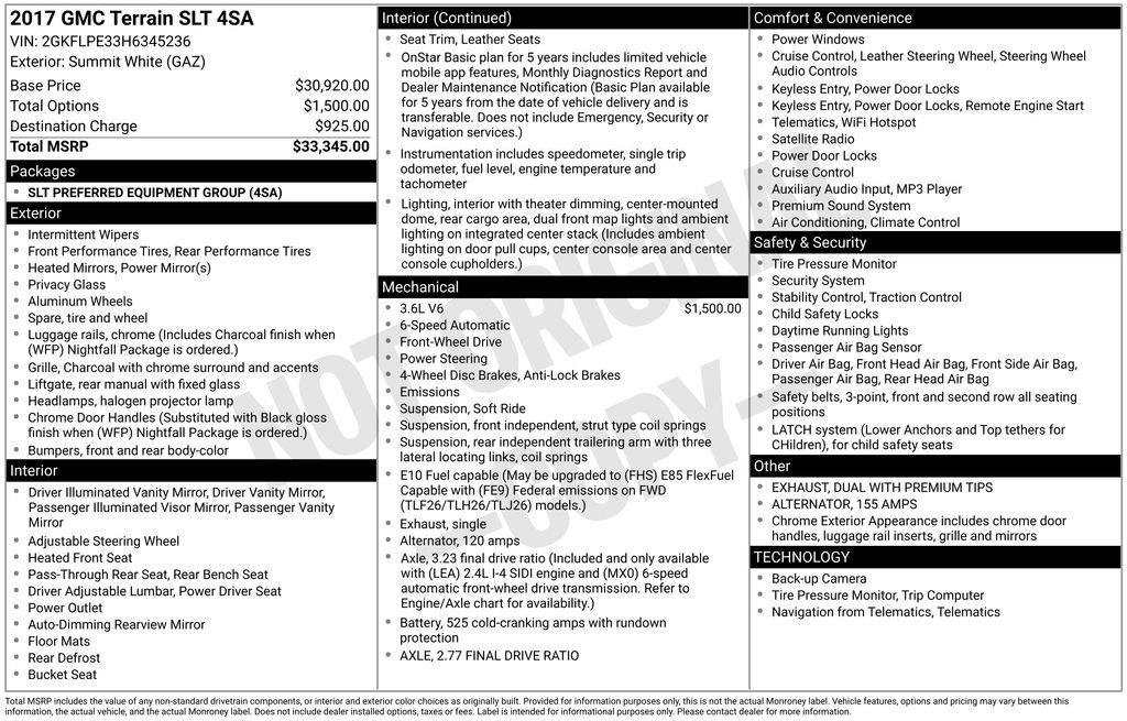 Used 2017 GMC Terrain SLT image 36