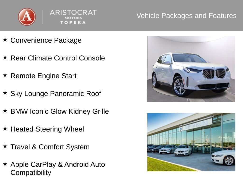 New 2025 BMW X3 xDrive30i w/ Convenience Package image 4