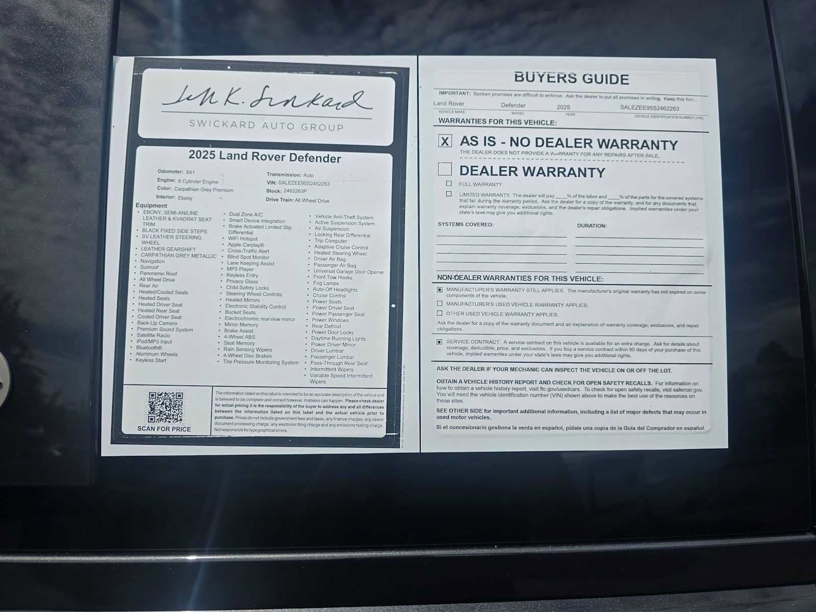 Used 2025 Land Rover Defender 110 AWD/4WD image 15