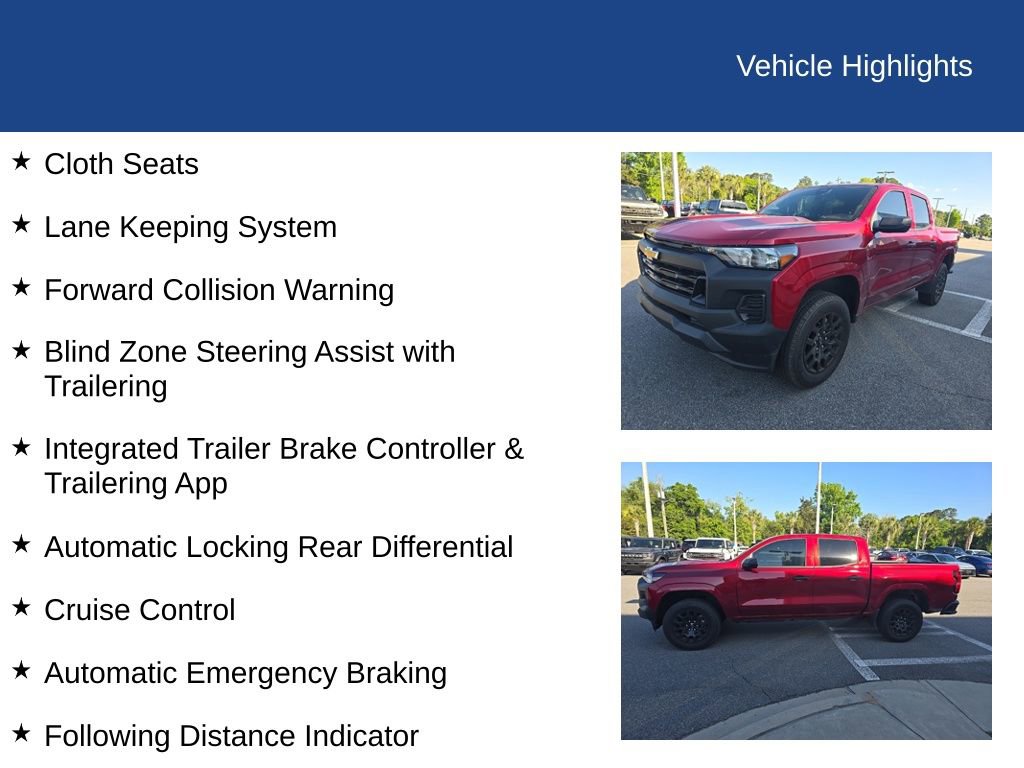 Used 2026 Chevrolet Colorado W/T w/ WT Custom Package image 10