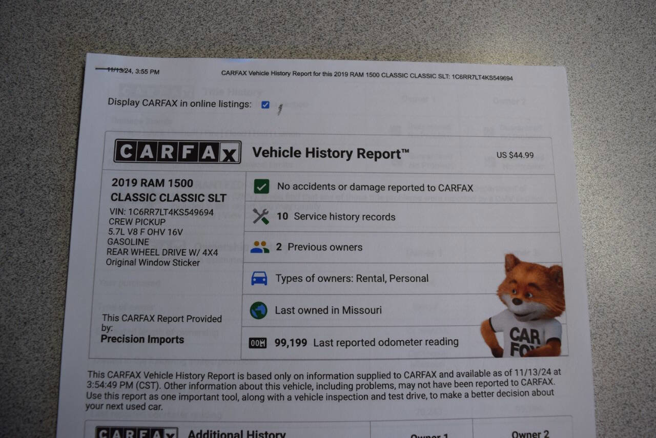 Used 2019 RAM 1500 Classic SLT w/ Luxury Group image 63