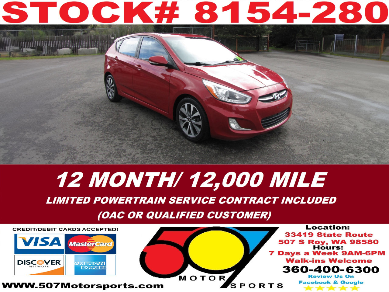 Used 2015 Hyundai Accent Sport w/ Option Group 04 image 1