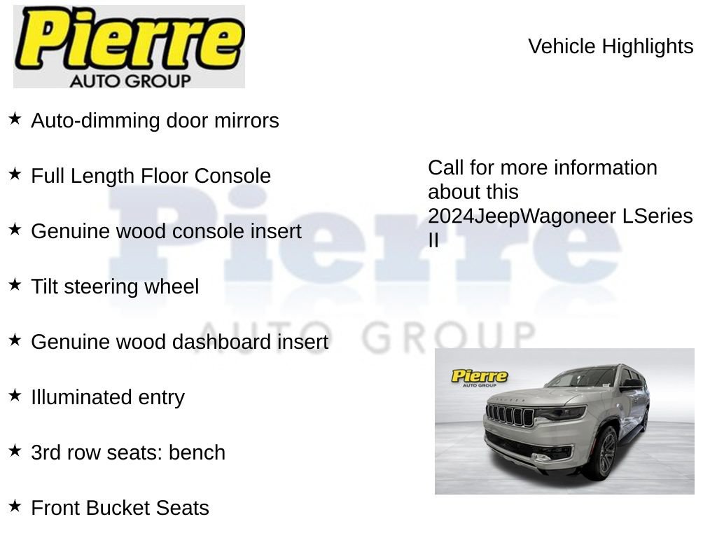 Used 2024 Jeep Wagoneer L Series II w/ Flexible Seating Group AWD/4WD image 22
