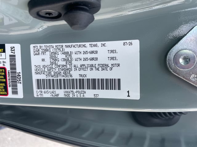 New 2026 Toyota Tundra Platinum AWD/4WD image 26