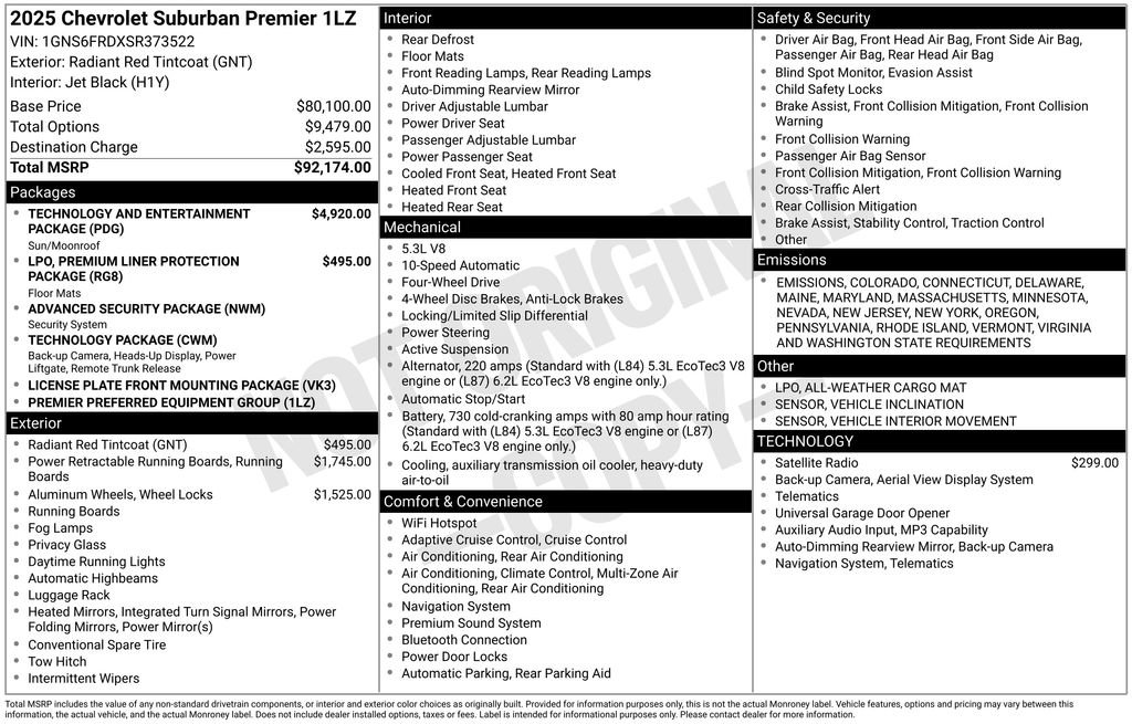 New 2025 Chevrolet Suburban Premier image 6