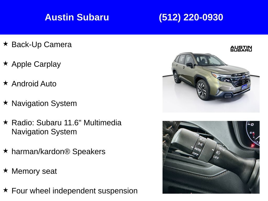 New 2026 Subaru Forester Touring AWD/4WD image 9