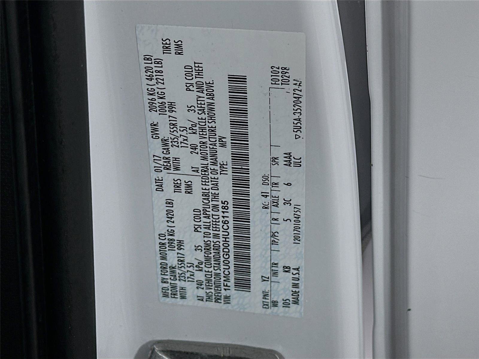 Used 2017 Ford Escape SE w/ Equipment Group 201A image 21