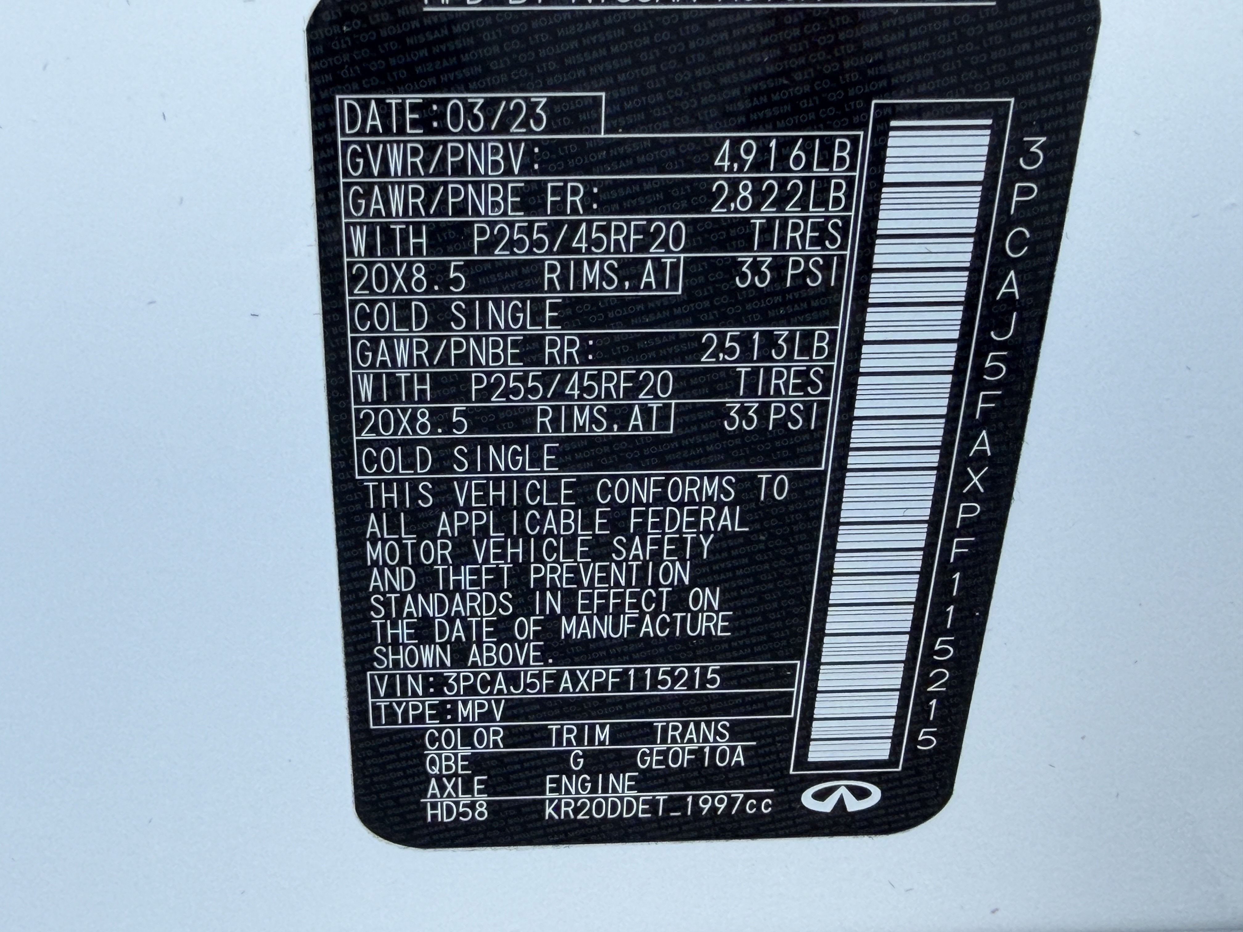 Certified 2023 INFINITI QX50 Sport FWD image 40