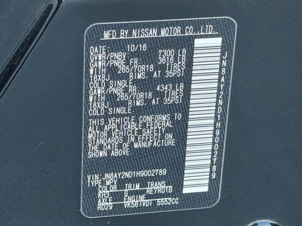 Used 2017 Nissan Armada SV w/ Driver Package image 26