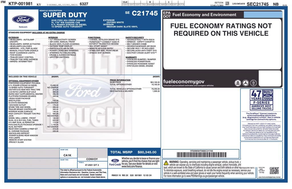 Used 2025 Ford F550 4x4 Crew Cab Super Duty image 24