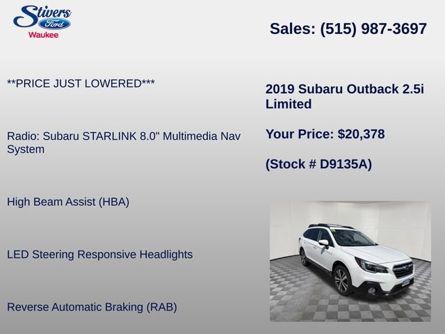 Used 2019 Subaru Outback 2.5i Limited AWD/4WD image 16