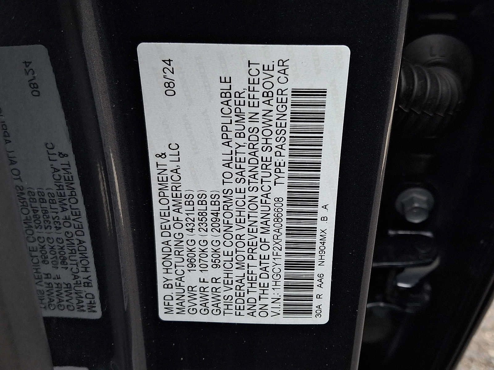 Certified 2024 Honda Accord LX image 27