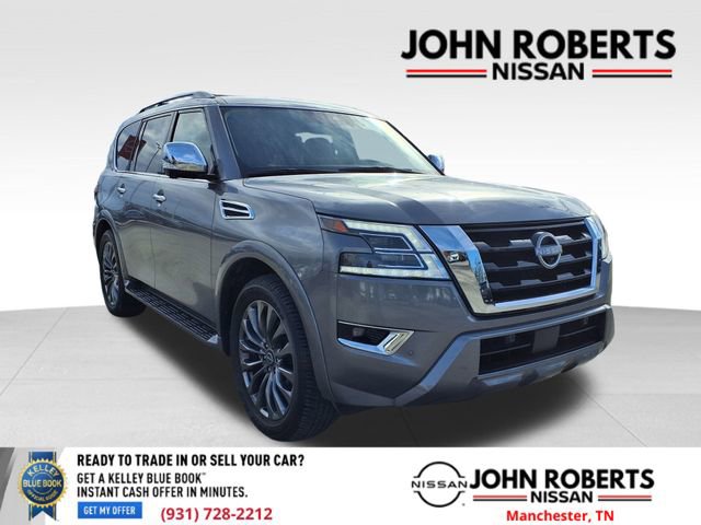 Certified 2024 Nissan Armada Platinum w/ Captain's Chairs Package image 1