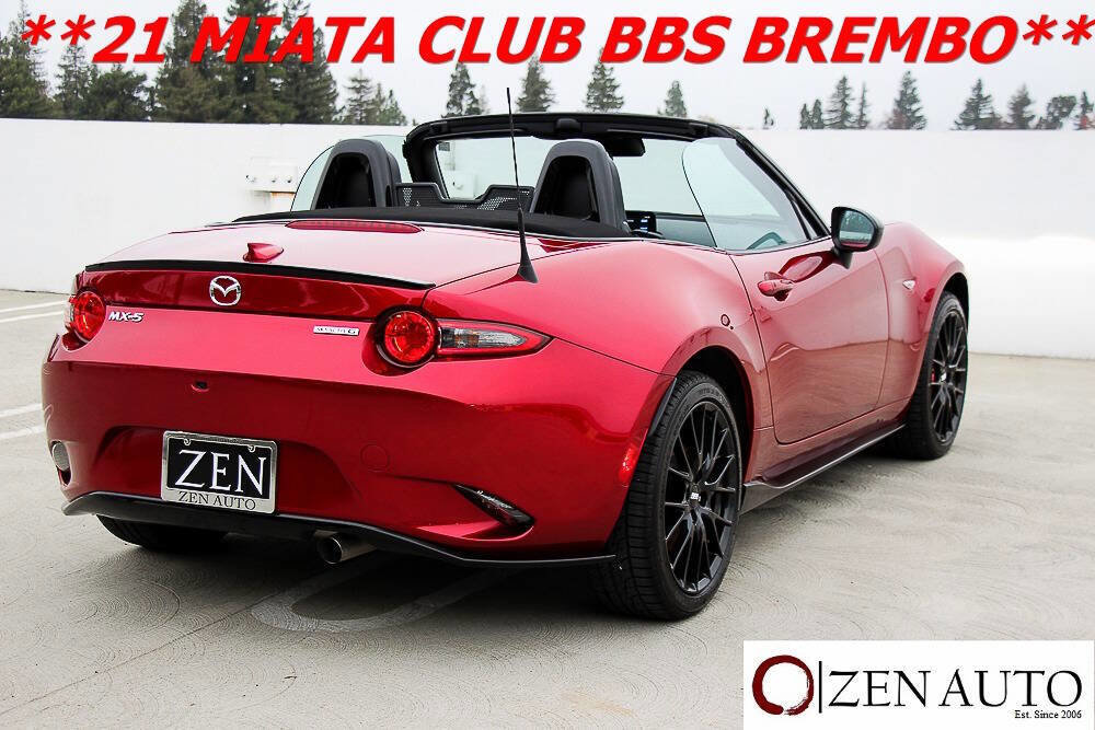 Used 2021 MAZDA MX-5 Miata Club w/ Brembo/BBS Recaro Package image 7