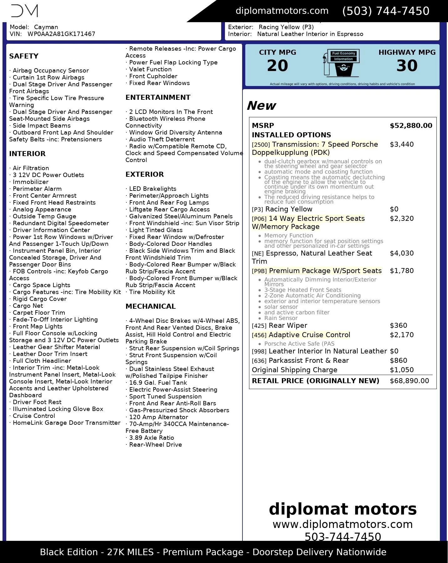 Used 2016 Porsche Cayman image 2